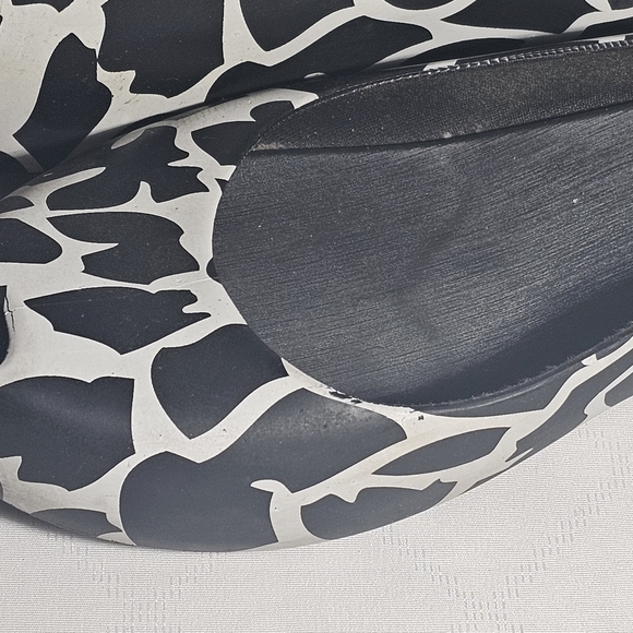 Melissa white and black animal print flats - Picture 7 of 7